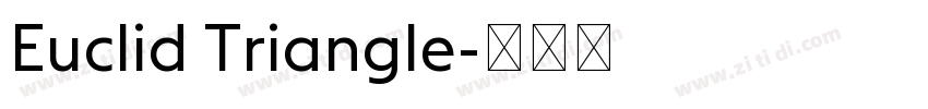 Euclid Triangle字体转换